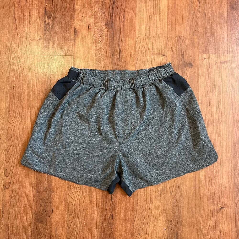 Men’s Lululemon Surge Lined Running Shorts Heathered Grey Sz Small